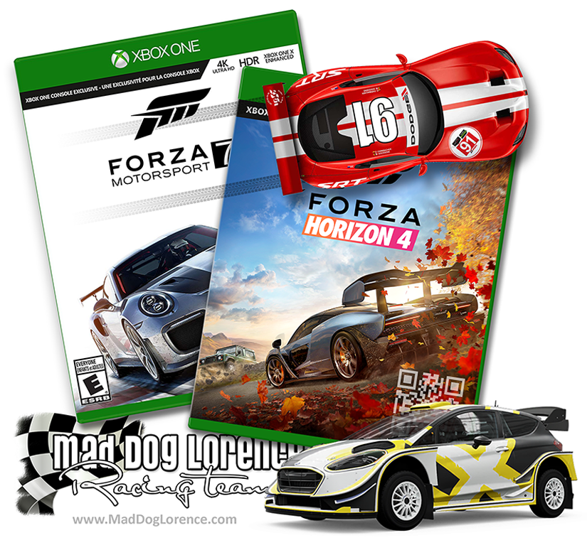 My favorite X box racing games, Forza 7 and Forza Horizon 4
